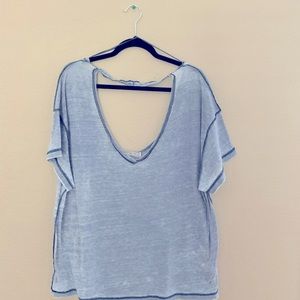 Free People V Neck Tee
